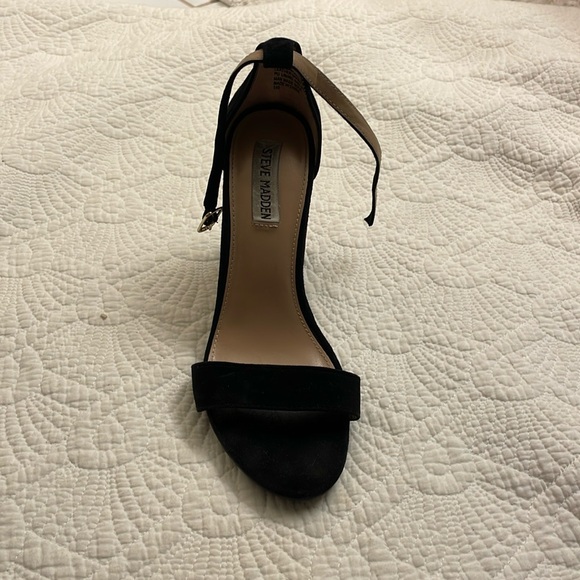 Steve Madden black suede block heels - Picture 3 of 4